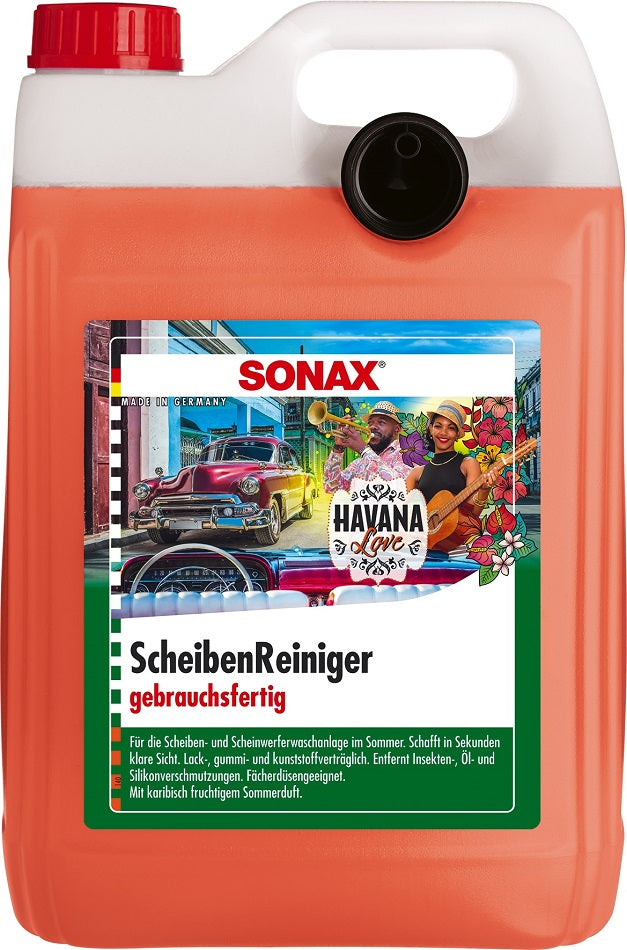Sonax ScheibenReiniger gebrauchsfertig Havana Love 5L PE-Kanister mit Ausgießer