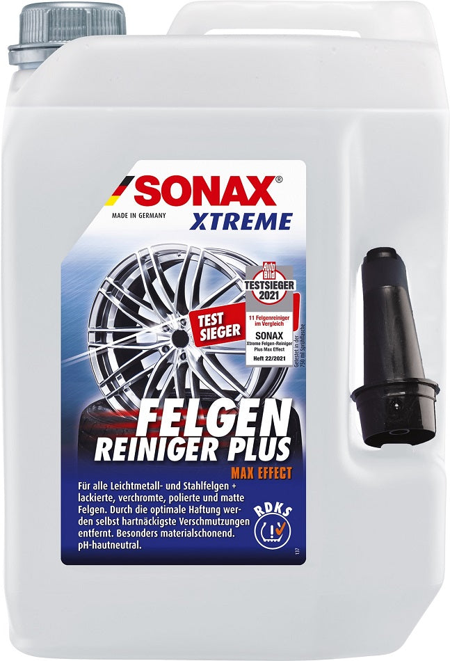 Sonax XTREME FelgenReiniger PLUS für Stahl- und Leichtmetallfelgen 5l PE-Kanister mit Ausgießer
