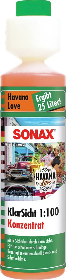 Sonax KlarSicht 1:100 Konzentrat Havana Love 250ml PE-Dosierflasche