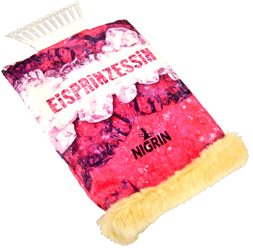 NIGRIN Eisschaber mit Handschuh "Eisprinzessin"