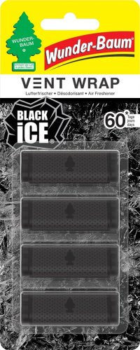 Wunder-Baum Vent Wraps Black Ice / New Car / Vanillaroma-1Stück