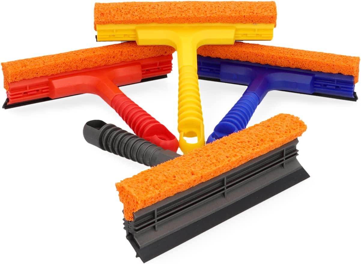 Nigrin Scheiben-Abzieher Reiniger farbl. Sort. 200x205mm mit Abziehlippe und Gummischwamm
