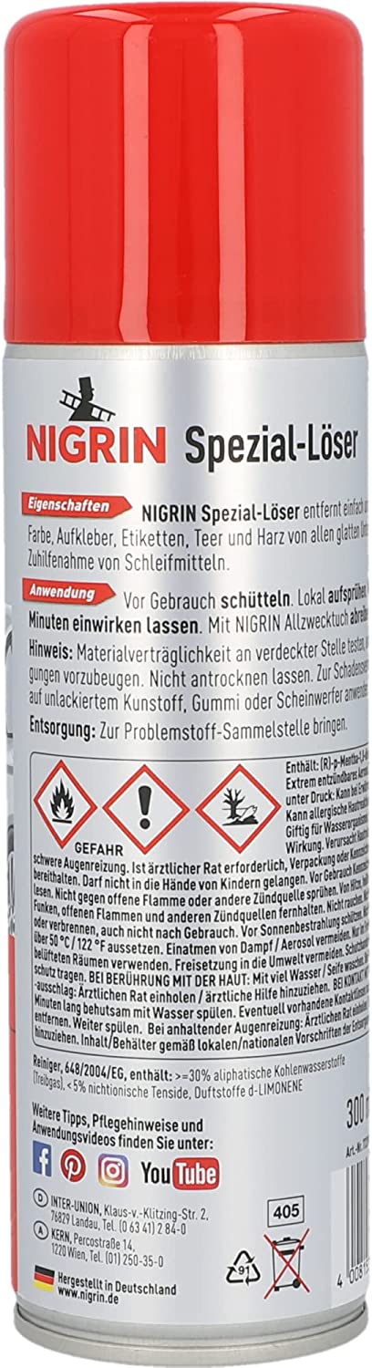 Nigrin Spezial-Löser in 300ml Sprühdose