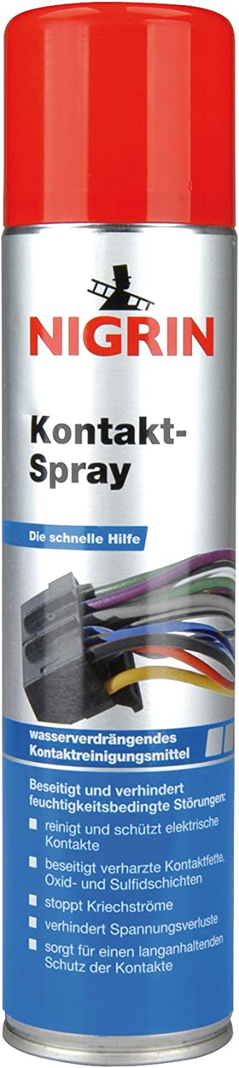 Nigrin Kontakt-Spray in 400ml Sprühdose (Reinigung und Schutz von elektronischen Kontakten)