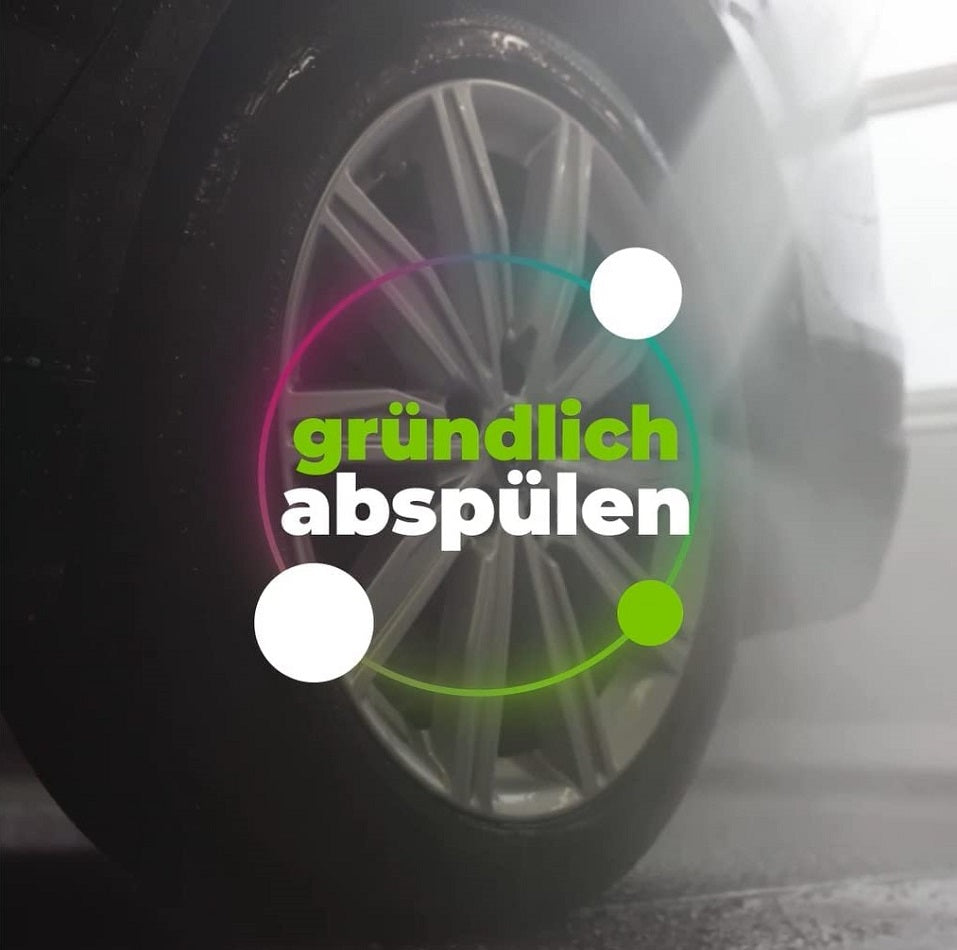Tuga Tec Felgenreiniger Car 01 für Alu, Chrom und Stahl Säurefrei mit Wirkindikator 1000ml Sprühflasche