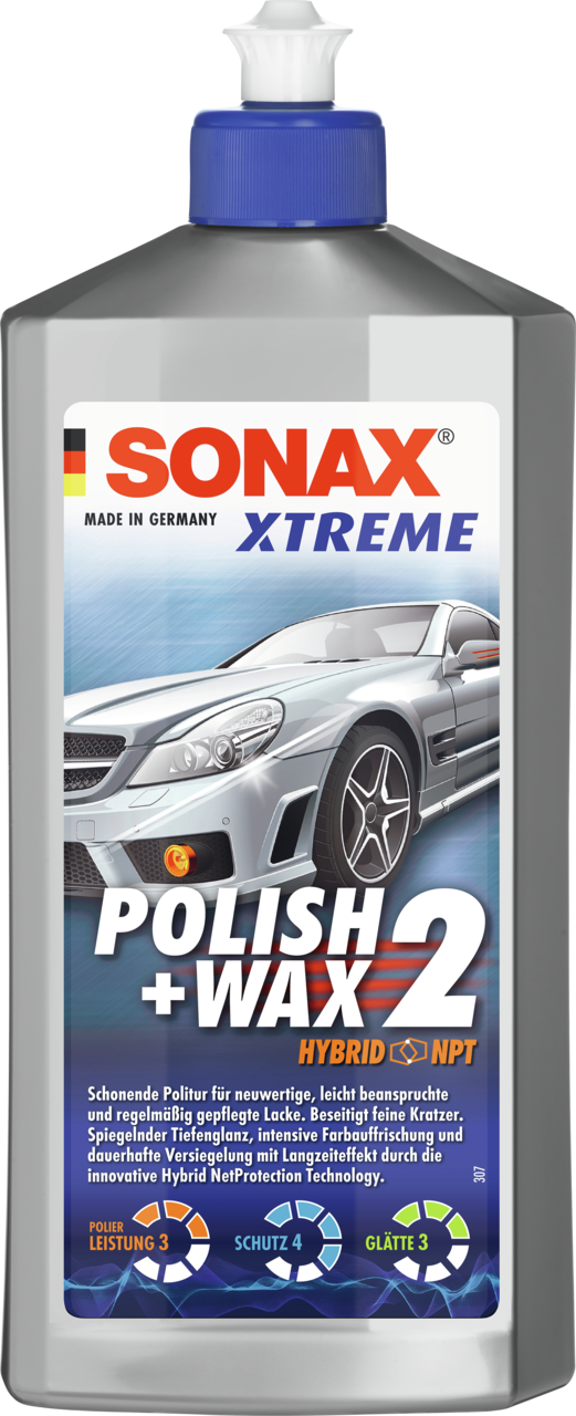 Sonax Xtreme Polish & Wax 2 Hybrid / 3 Hybrid NetProtection Technologie, 500ml