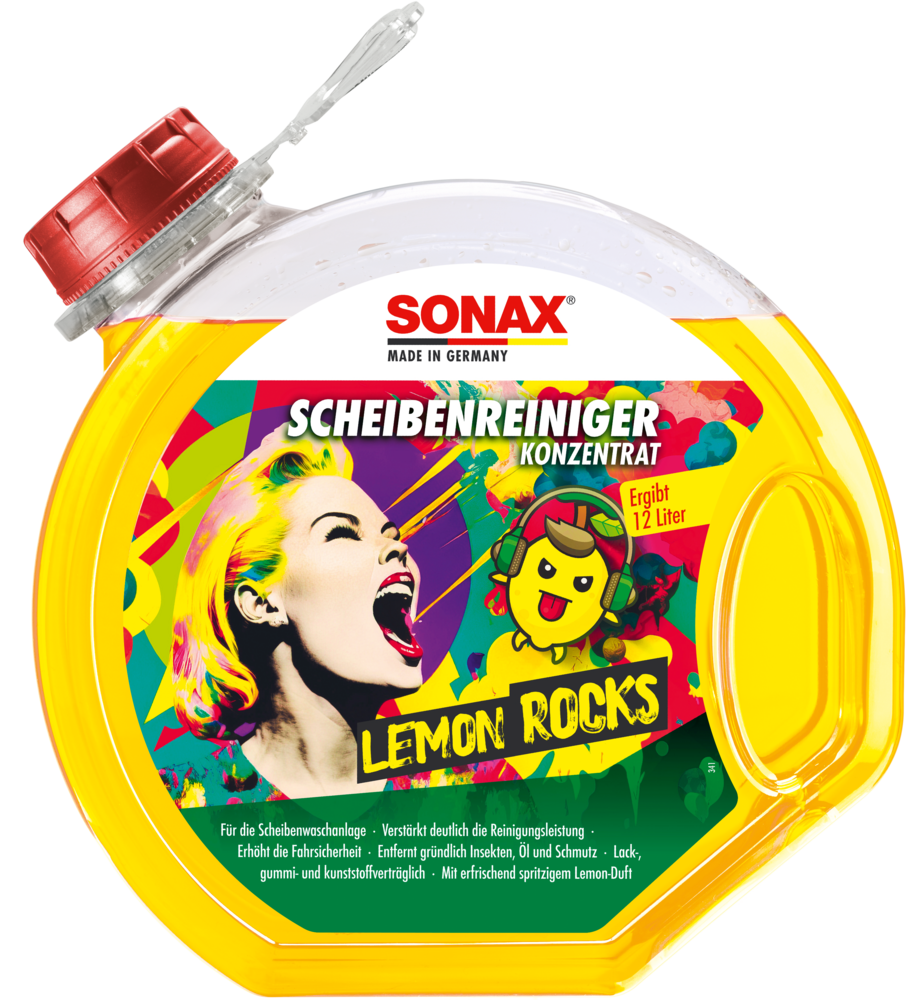 Sonax ScheibenReiniger Konzentrat Lemon Rocks 3l Rundflasche