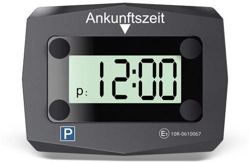 MICHELIN Elektronische Parkscheibe ca. 9,5 x 7,4 x 2,4cm inkl. CR2450 Batterie & inkl. Montagematerial