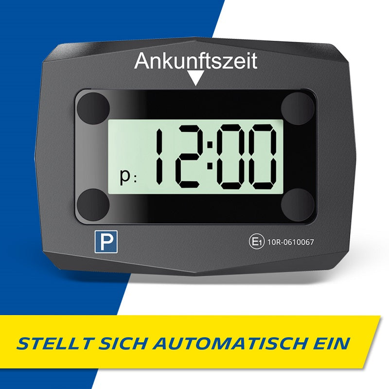 MICHELIN Elektronische Parkscheibe ca. 9,5 x 7,4 x 2,4cm inkl. CR2450 Batterie & inkl. Montagematerial