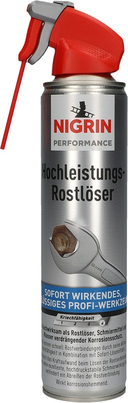 Nigrin Performance Hochleistungs-Rostlöser in 400ml Sprühdose mit Sprührohr