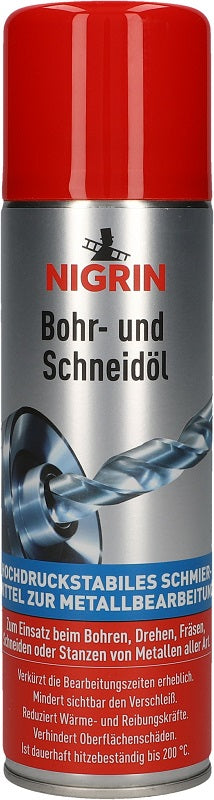 Nigrin Bohr- und Schneidöl in 250ml Sprühdose hochdruckstabiles Schmiermittel