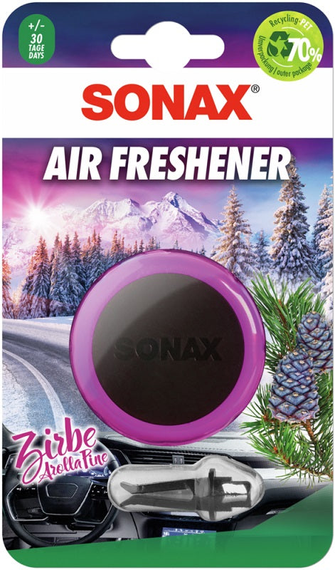 Sonax AirFreshener Clips ZIRBE einzel auf Blisterkarte