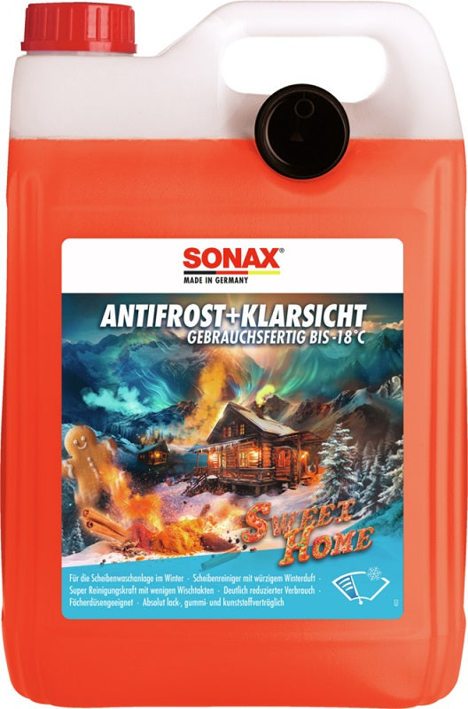 Sonax AntiFrost + KlarSicht gebrauchsfertig bis -18°C Ice Fresh / Zirbe / Sweet Home im 5L Kanister