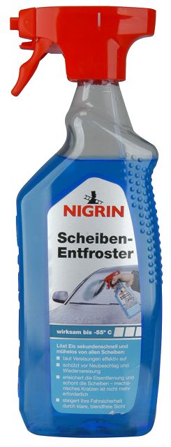 NIGRIN Energizer Entfroster – 500ml/750ml/Doppelpack(2*500ml)- Pumpzerstäuber für schnelles Enteisen bis -55°C