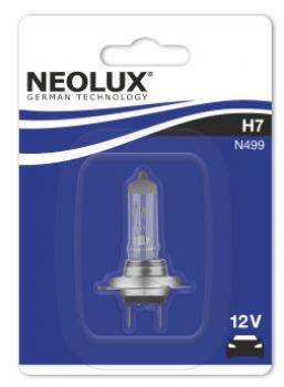 Halogen Leuchtmittel Neolux H7 N499 - Standard 55 W 12 V PX26d Blister