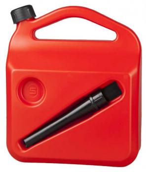 Kraftstoff Kanister 5l Rot Spezial Technik Auslaufrohr sehr Effizient "High Qual