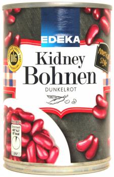 Kidney Bohnen Dunkelrot Edeka 400g Dose