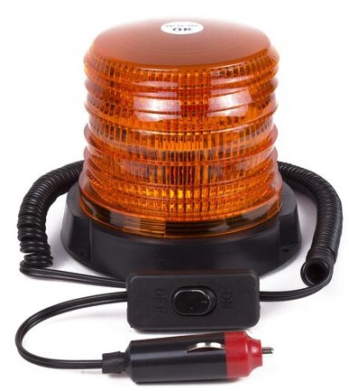 TrendTime - LED Rundumleuchte Orange Blitz&Drehen 30 LED 2835SMD 6W mit Magnet  12V - DC10-3