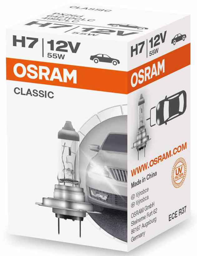 TrendTime - Osram H7 12V - 55W CLASSIC Halogen 64210CLC