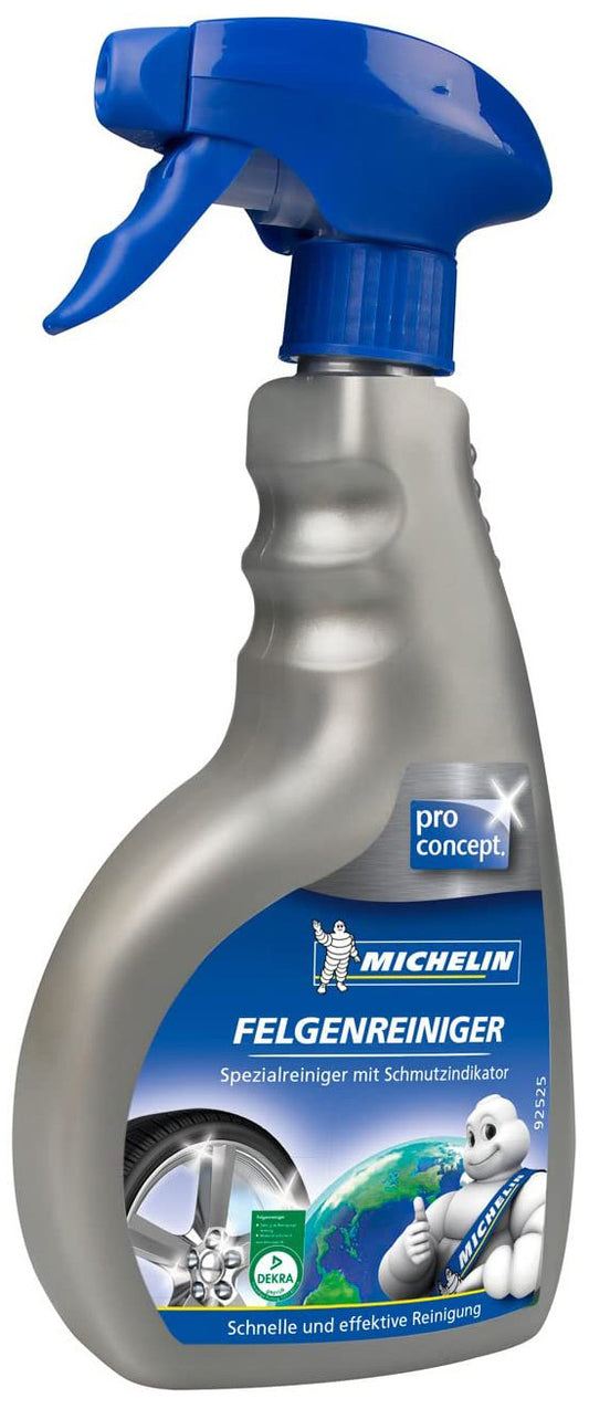 MICHELIN Felgenreiniger PROFFESIONAL Säurefrei für Stahl, Alu-, Chrom- und lackierte Felgen 650ml Sprühflasche