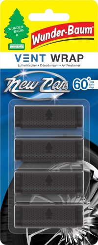 Wunder-Baum Vent Wraps Black Ice / New Car / Vanillaroma-1Stück