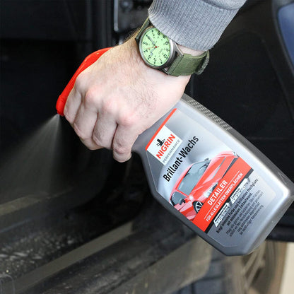 Nigrin Performance Brillant-Wachs Detailer für alle glatten Oberflächen in 500ml Sprühflasche