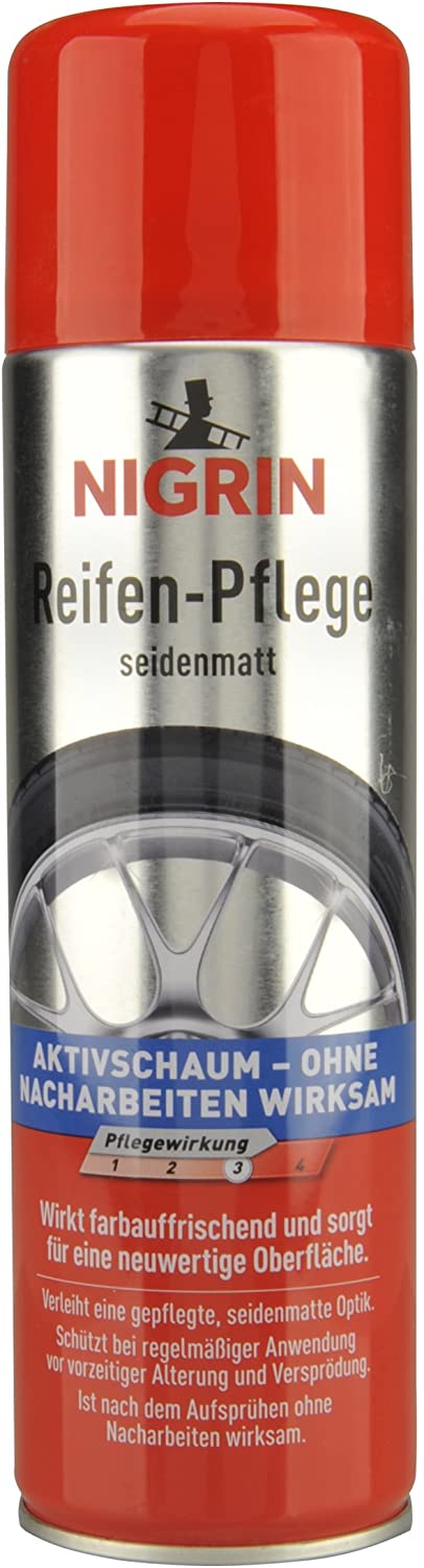 Nigrin Reifen-Pflege Aktivschaum seidenmatt in 500ml Sprühdose