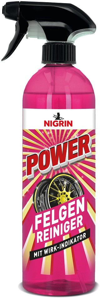 Nigrin POWER Felgen-Reiniger 750ml Triggerflasche mit neuer säurefreier POWER-Gelformel