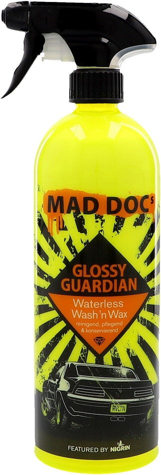 Nigrin MAD DOC Glossy Guardian Waterless Wash´n´Wax 750ml Triggerflasche kratzerfreie Oberflächen Außen & Innen ohne Wasser & Wäsche