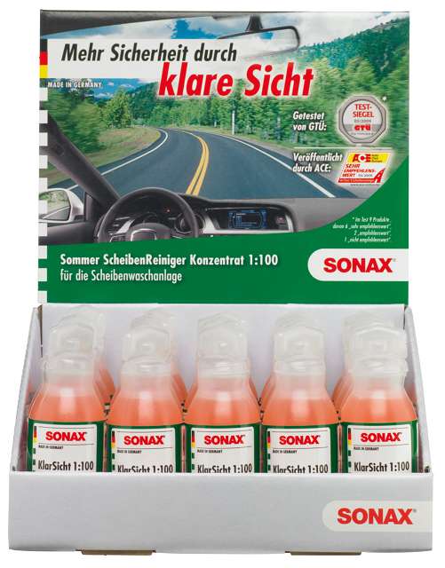 Sonax KlarSicht 1:100 Konzentrat; 25ml PE-Flasche