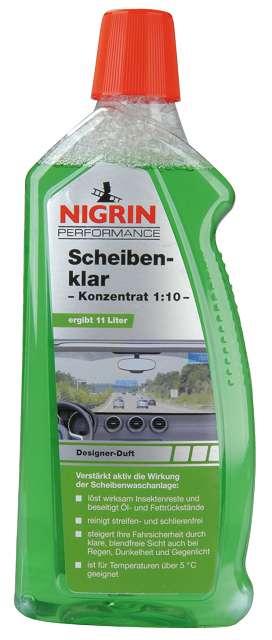 Nigrin Performance Scheibenklar Designer Duft Konzentrat 1:10 1l flasche