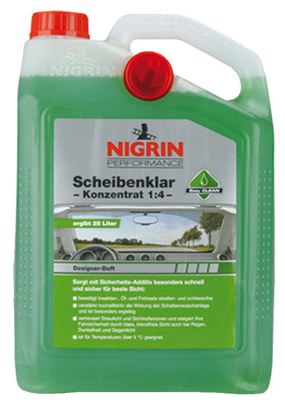 Nigrin Performance Scheibenklar Designer Duft Konzentrat 1:4 5l kanister