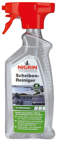 Nigrin Performance Scheiben Reiniger mit Nikotinlöser 500ml Sprühflasche
