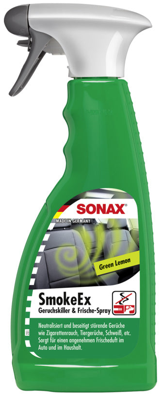 SONAX SmokeEx Geruchskiller & Frische-Spray Green Lemon 500ml Sprühflasche
